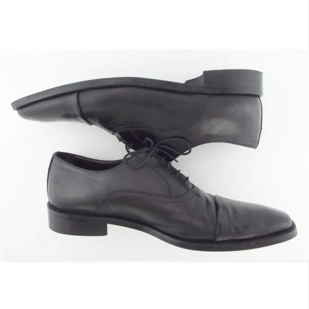 TO BOOT NEW YORK Black Leather Cap Toe Oxfords Lace-up Shoes 11